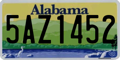 AL license plate 5AZ1452