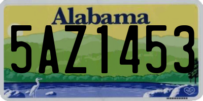 AL license plate 5AZ1453