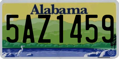 AL license plate 5AZ1459
