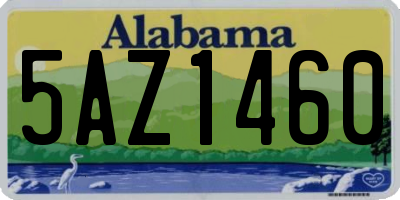 AL license plate 5AZ1460
