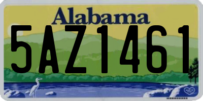 AL license plate 5AZ1461
