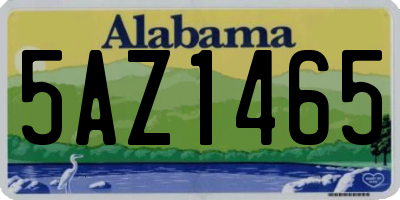 AL license plate 5AZ1465