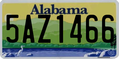AL license plate 5AZ1466