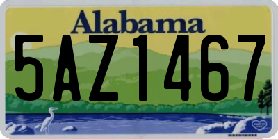 AL license plate 5AZ1467