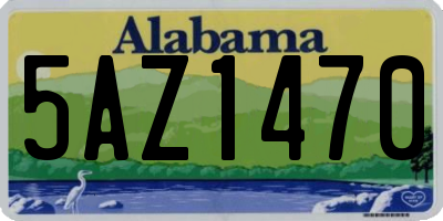 AL license plate 5AZ1470