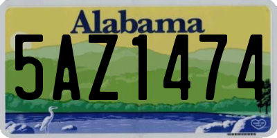 AL license plate 5AZ1474