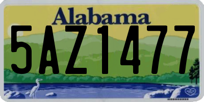 AL license plate 5AZ1477