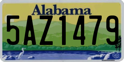AL license plate 5AZ1479
