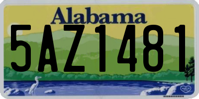 AL license plate 5AZ1481