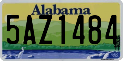 AL license plate 5AZ1484