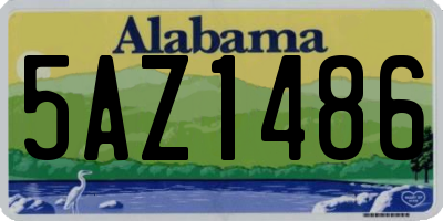 AL license plate 5AZ1486