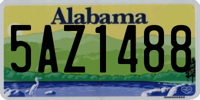 AL license plate 5AZ1488