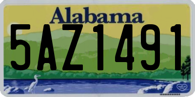 AL license plate 5AZ1491