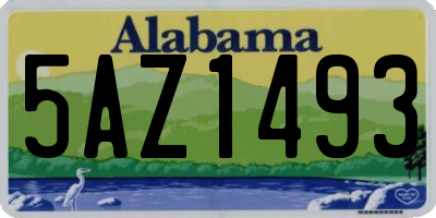 AL license plate 5AZ1493