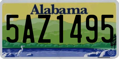 AL license plate 5AZ1495