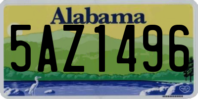 AL license plate 5AZ1496