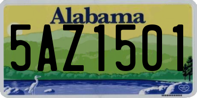 AL license plate 5AZ1501