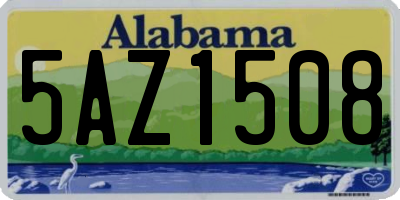 AL license plate 5AZ1508