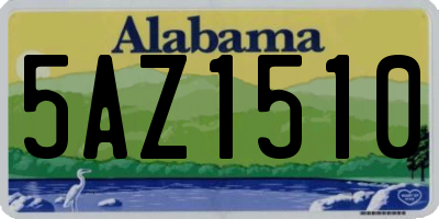 AL license plate 5AZ1510