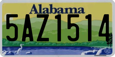 AL license plate 5AZ1514