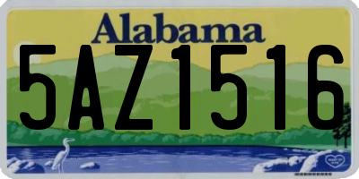 AL license plate 5AZ1516
