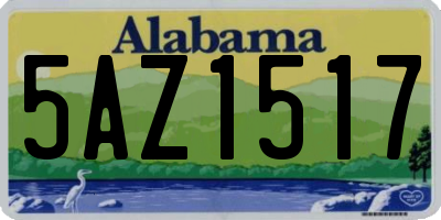 AL license plate 5AZ1517