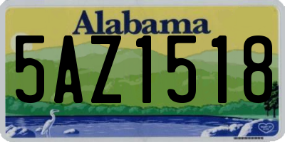 AL license plate 5AZ1518