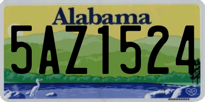 AL license plate 5AZ1524