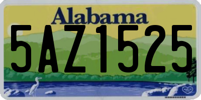 AL license plate 5AZ1525