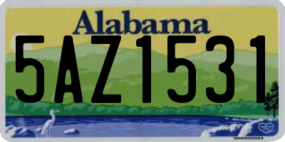 AL license plate 5AZ1531