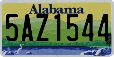 AL license plate 5AZ1544