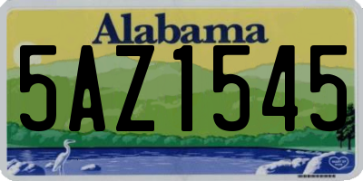 AL license plate 5AZ1545