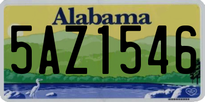 AL license plate 5AZ1546