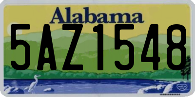 AL license plate 5AZ1548