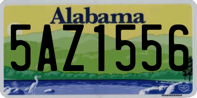 AL license plate 5AZ1556