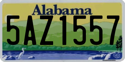 AL license plate 5AZ1557