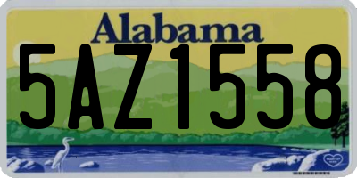 AL license plate 5AZ1558
