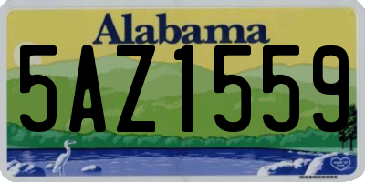 AL license plate 5AZ1559