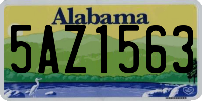AL license plate 5AZ1563