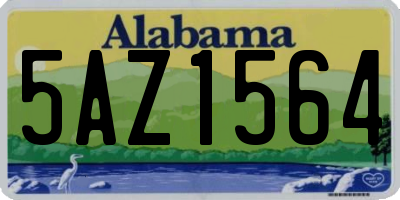 AL license plate 5AZ1564