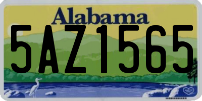 AL license plate 5AZ1565