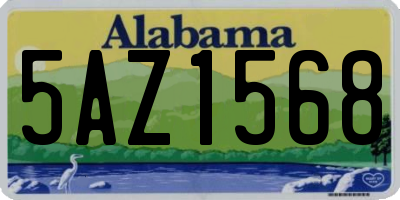 AL license plate 5AZ1568