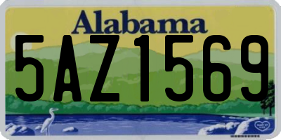 AL license plate 5AZ1569