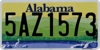 AL license plate 5AZ1573