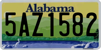 AL license plate 5AZ1582