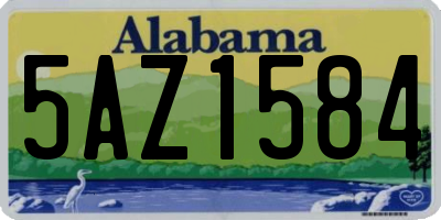 AL license plate 5AZ1584