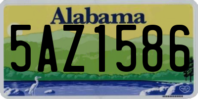AL license plate 5AZ1586