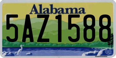 AL license plate 5AZ1588