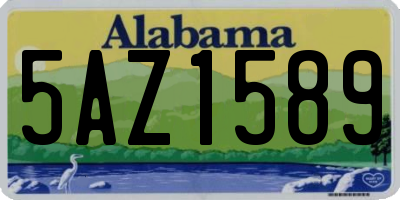 AL license plate 5AZ1589