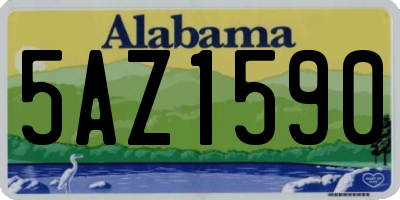 AL license plate 5AZ1590